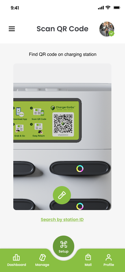 Goal scan screen